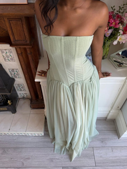 White Fox Magic Muse maxi dress in Mint