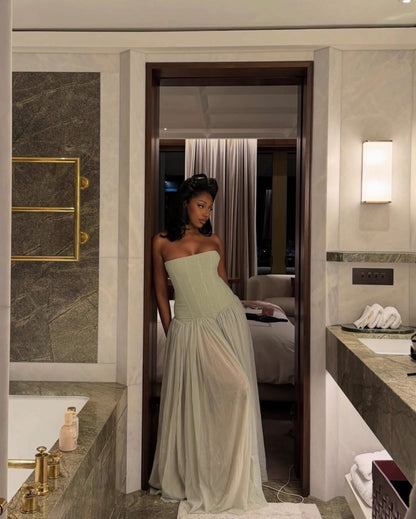 White Fox Magic Muse maxi dress in Mint