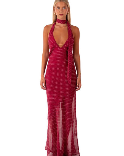 I am Delilah Jasmine maxi dress in Wine